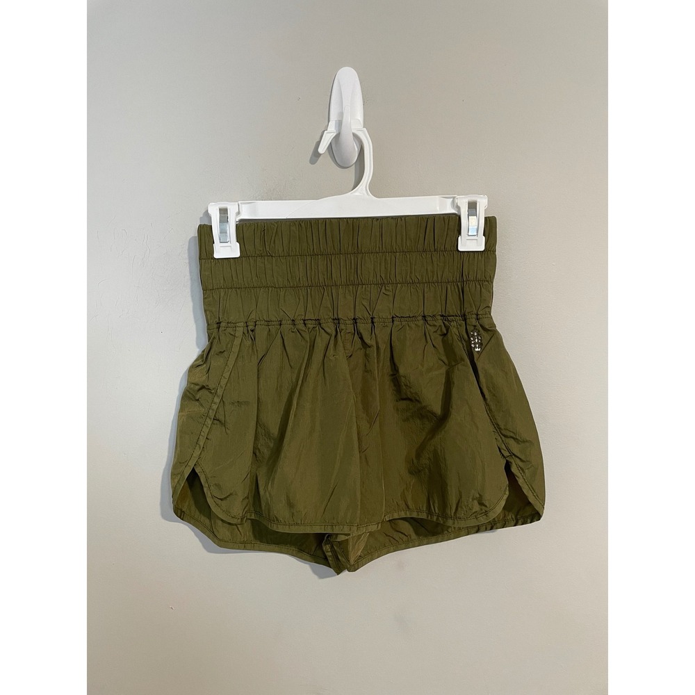 Free People Movement The Way Home Shorts in Olive Green Size Small